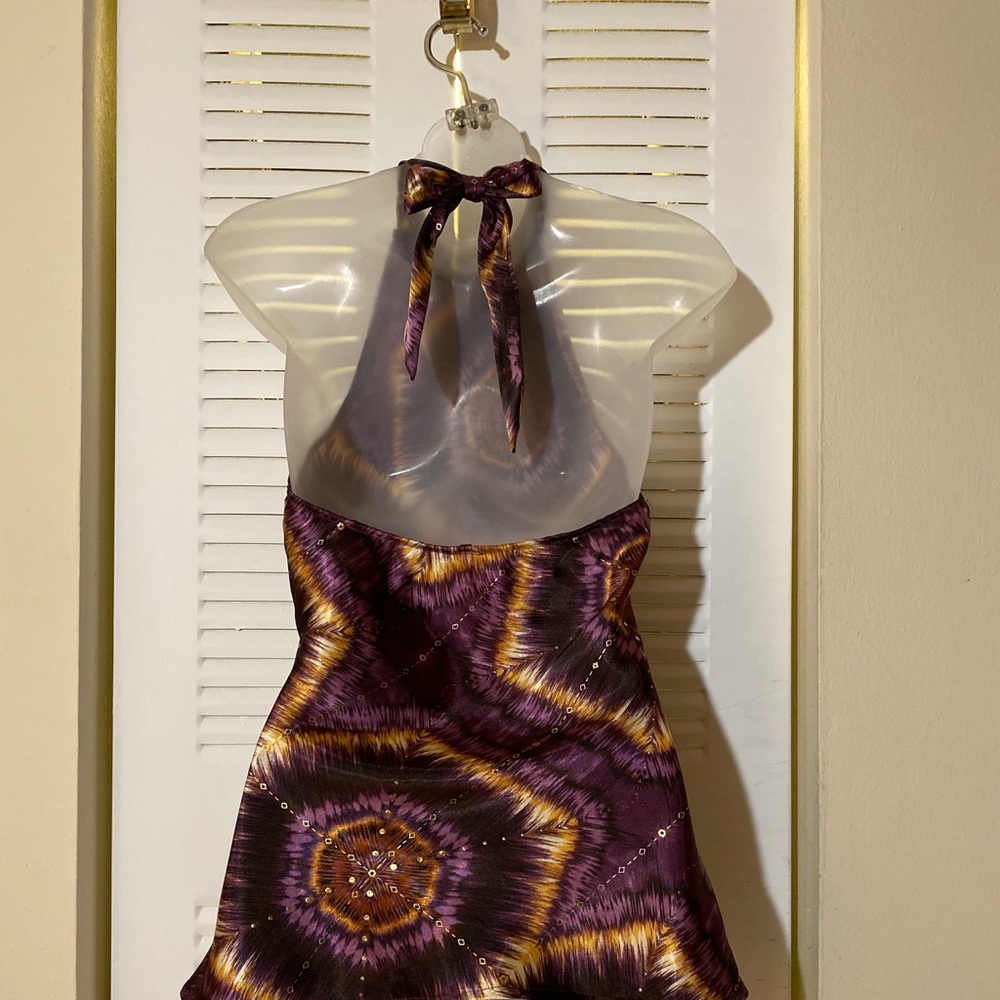 ๐P.O.P SEXY SATIN TANK TOP PURPLE SIZE SMALL - Picture 4 of 6